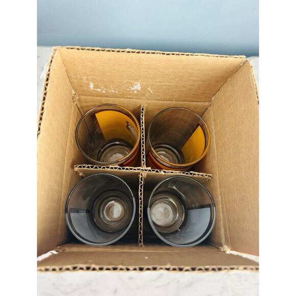 New Canada Dry Club Soda Tonic Water 7” Glass Tumblers Vintage NIB New Old Stock - Picture 13 of 14